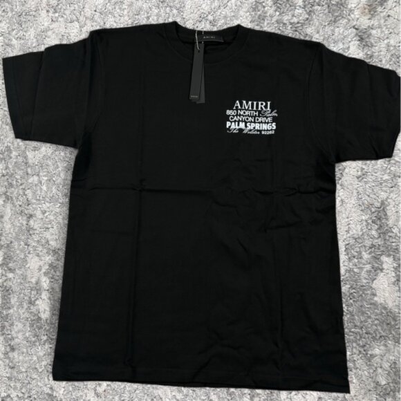 NWT AMIRI x The Webster Stacked Bones Black T-Shirt Men’s Large - Picture 2 of 3